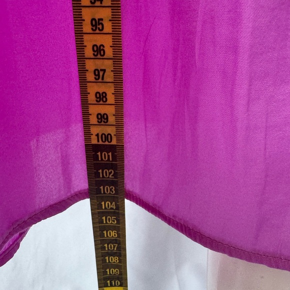 Banana Republic Fuchsia V-Neck Sleeveless Midi Dress - Picture 8 of 9